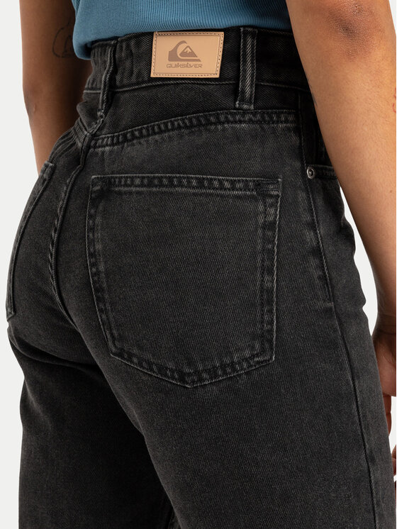 Quiksilver Quiksilver Džínsy Mom Denim EQWDP03026 Čierna Mom Fit