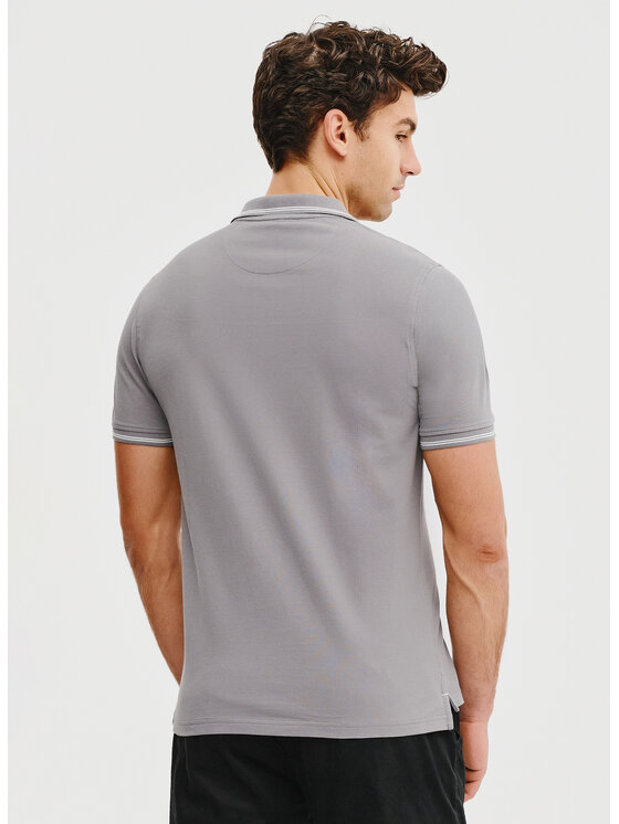 Pako Lorente Pako Lorente Polo P25SF-TX-004 Szary Classic Fit
