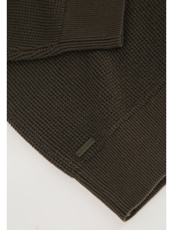 Volcano Volcano Sweter S-TAU Zielony Regular Fit