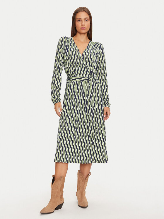 Olsen Olsen Marškinių tipo suknelė 13001788 Žalia Regular Fit