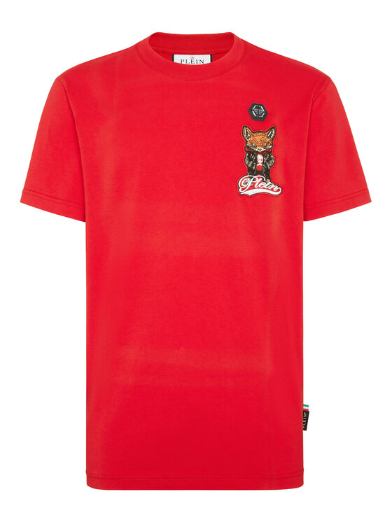 PHILIPP PLEIN PHILIPP PLEIN T-Shirt 26159 Czerwony Regular Fit