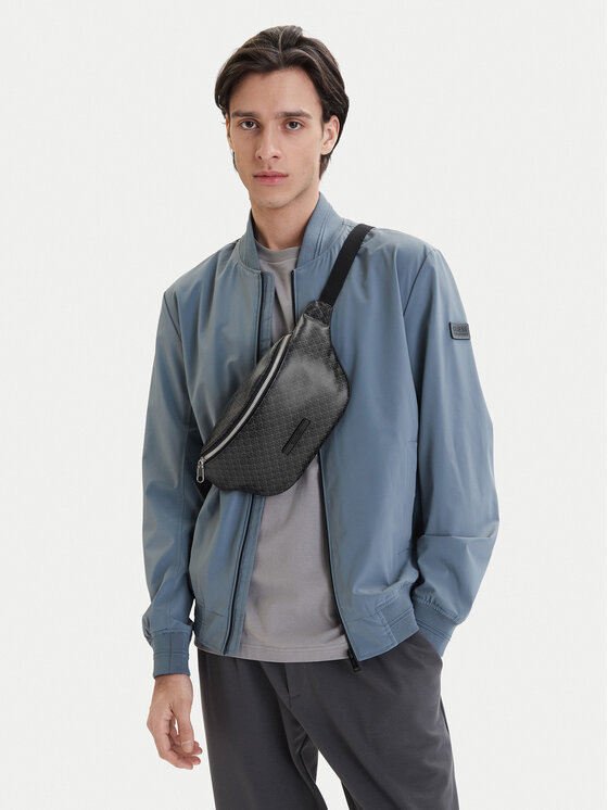 Calvin Klein Calvin Klein Borsetă Emblem Aop Coated Waistbag LV04D3135G Negru