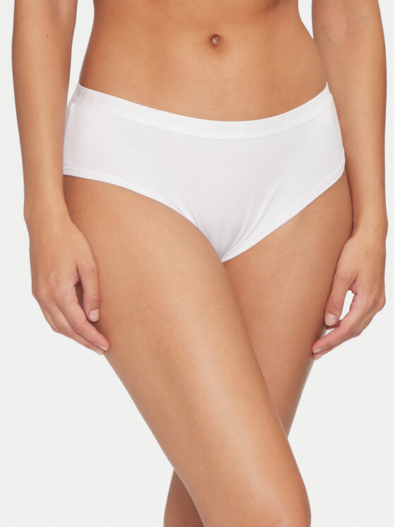 4F 4F Set di 2 culotte classiche 4FWMM00UPTSF025 Bianco