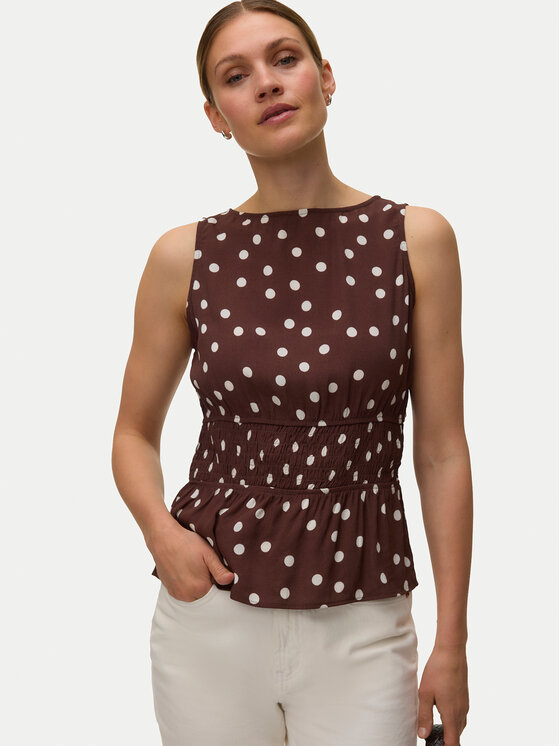 Vero Moda Vero Moda Halenka Elisa 10347963 Tmavě hnědá Loose Fit