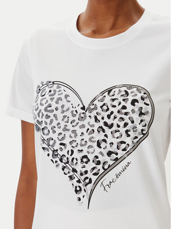 Fracomina Fracomina T-shirt FR25ST3019J401N5 Bijela Regular Fit