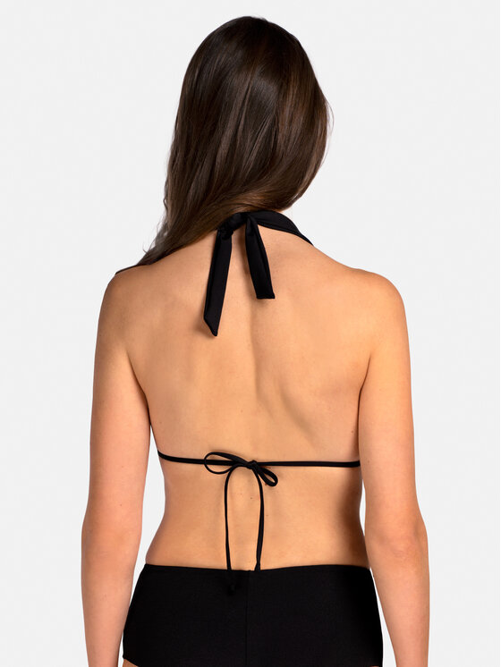 Miss Lou Miss Lou Bikini pezzo sopra G-TT1-CZ Nero