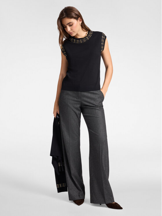 Elena Mirò Elena Mirò Maglione M519Z000660N033 Nero Regular Fit