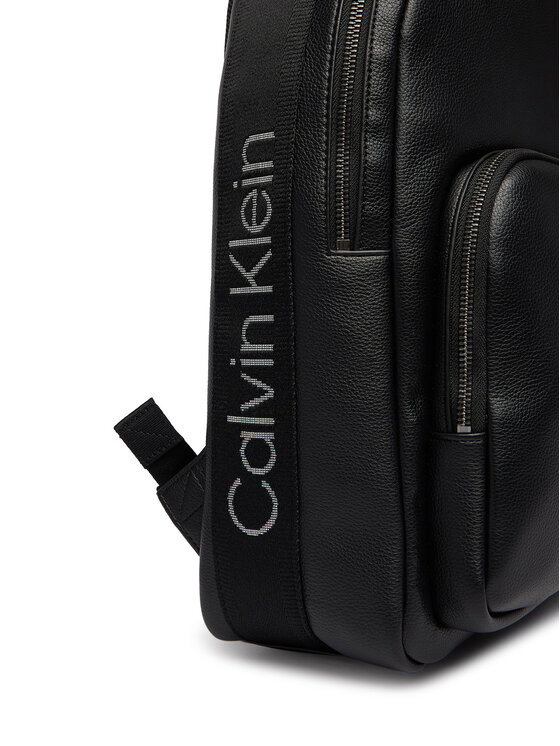 Calvin Klein Calvin Klein Ruksak Webbing Strap Round Backpack LV04D3282G Crna