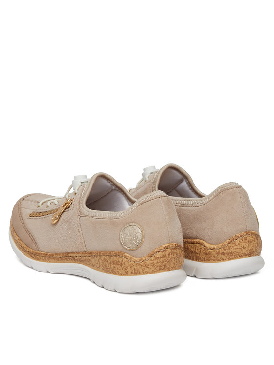 Rieker Rieker Sneakersy N42F1-60 Beżowy
