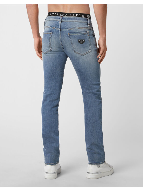 PHILIPP PLEIN PHILIPP PLEIN Jeansy 31788 Niebieski Straight Fit