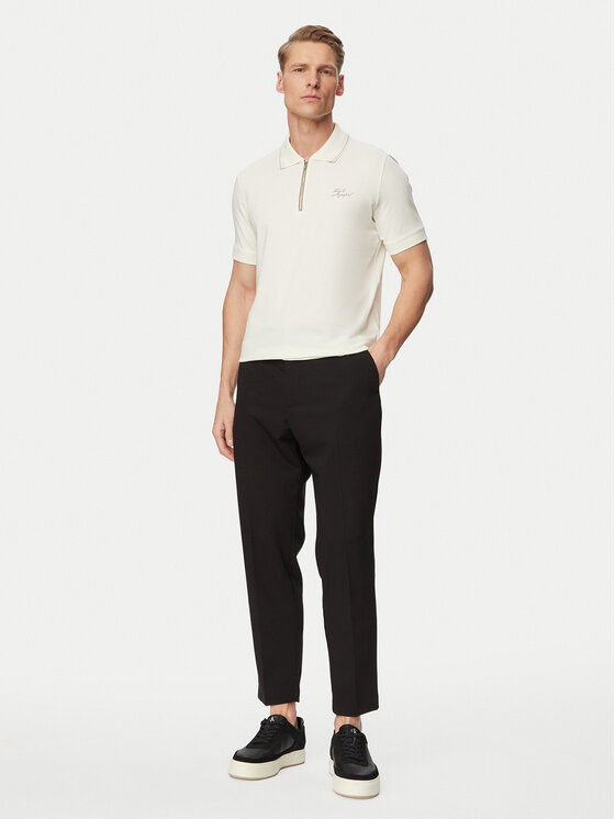 KARL LAGERFELD KARL LAGERFELD Polokošile 745021 562221 Krémová Regular Fit