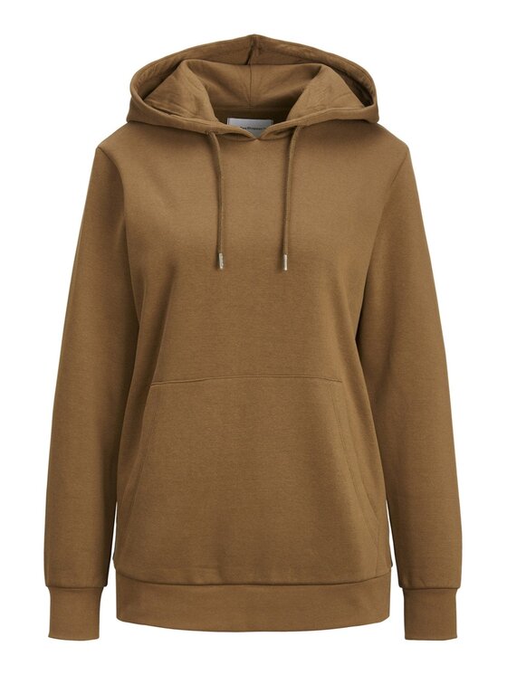 TeeShoppen TeeShoppen Bluza 'Basic Collection' Brązowy Regular Fit