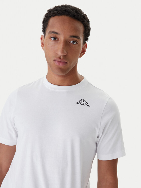 Kappa Kappa Komplekt kolmest t-särgist Logo Sylvo 322562W Valge Regular Fit