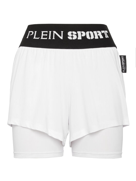 Plein Sport Plein Sport Szorty 12989 Biały Active Fit