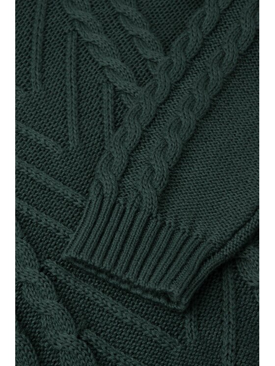 Coccodrillo Coccodrillo Sweter ZC3172101CBK-011 Zielony Regular Fit