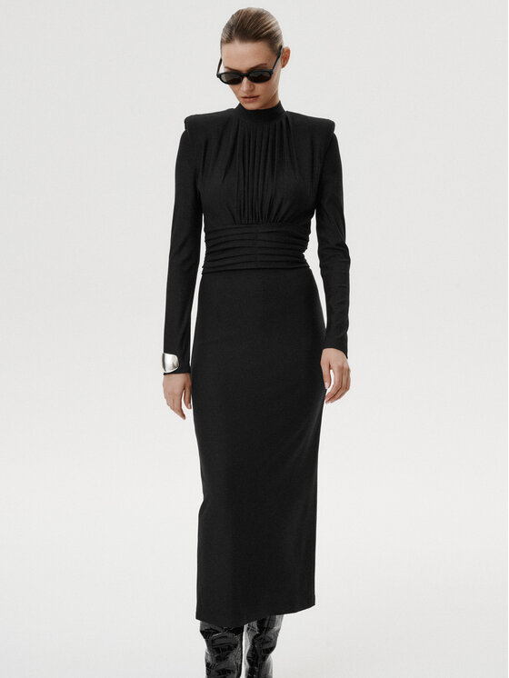 MARI PRETI MARI PRETI Abito da cocktail Deluna Nero Slim Fit