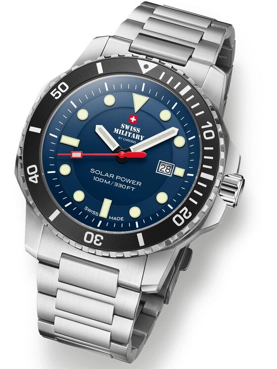 Swiss Military by Chrono Swiss Military by Chrono Hodinky SMS34102.02 Stříbrná