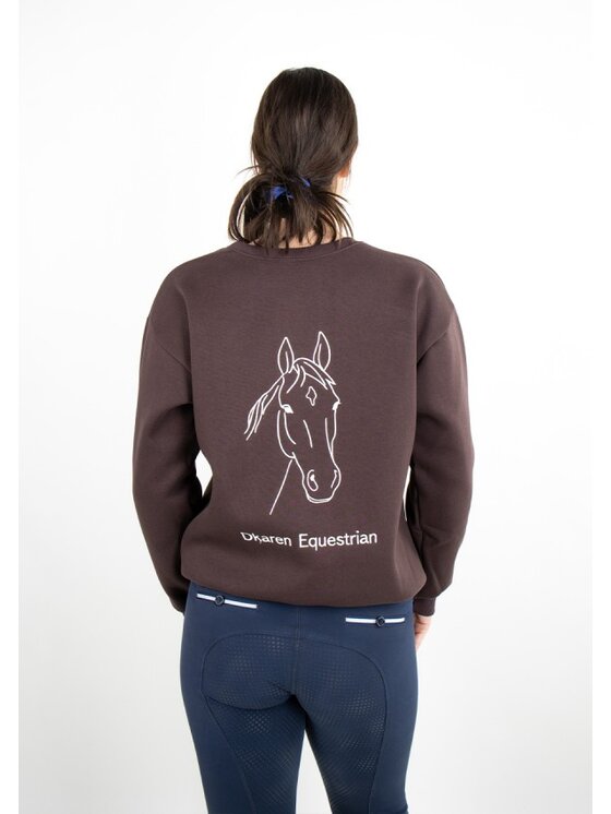 DKaren Sport DKaren Sport Bluza EQ001 Brązowy Classic Fit