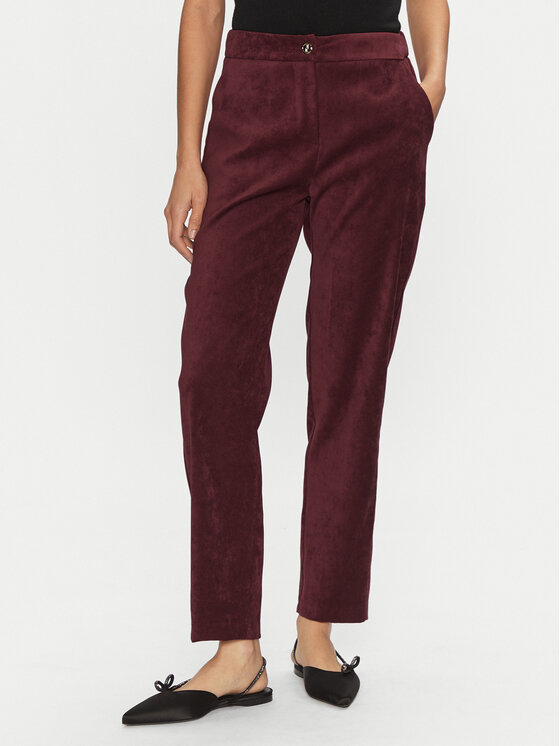 ARTIGLI ARTIGLI Riidest püksid ACPA000633 Bordoopunane Regular Fit