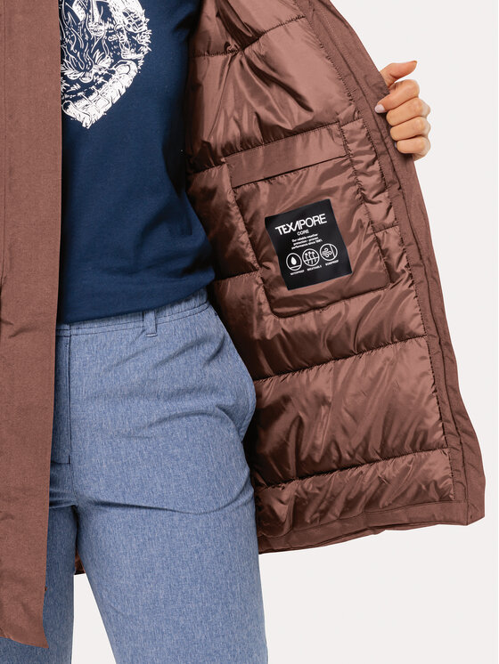 Jack Wolfskin Jack Wolfskin Зимно яке Tempelhof Coat 1116151 Бордо Regular Fit