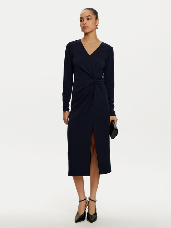 Joseph Ribkoff Joseph Ribkoff Sukienka koktajlowa 243308 Granatowy Slim Fit