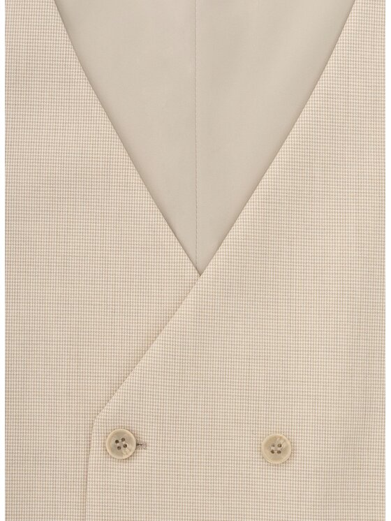 Pako Lorente Pako Lorente Kamizelka garniturowa P26SF-8X-013 Beżowy Slim Fit