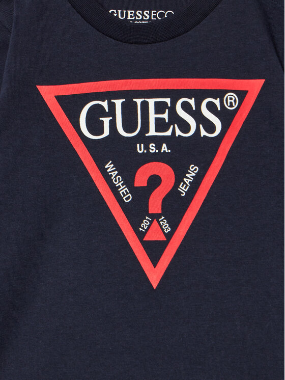 Guess Guess Blúz N84I24 K8HM0 Sötétkék Regular Fit