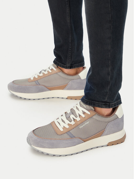 Calvin Klein Calvin Klein Sneakersy City Runner Laceup Ny-Rec Su HM0HM02215 Beżowy
