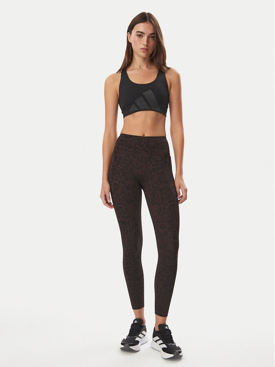 adidas adidas Leggings Optime Primelift Snake KG0529 Marrone