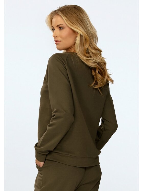 DKaren Sport DKaren Sport Bluza Wenezja Khaki Relaxed Fit