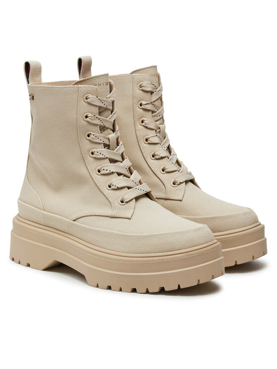 Tommy Hilfiger Tommy Hilfiger Čizme FW0FW08200 Bež