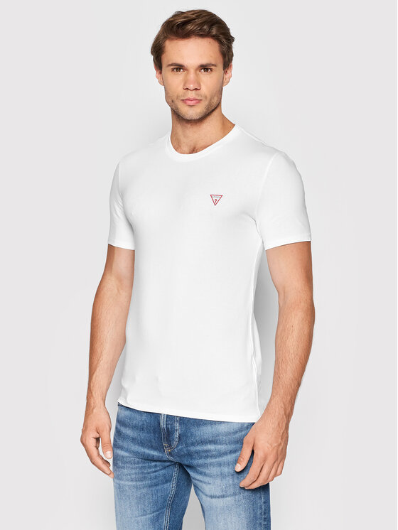 Guess T-krekls M2YI24 J1311 Balts Super Slim Fit