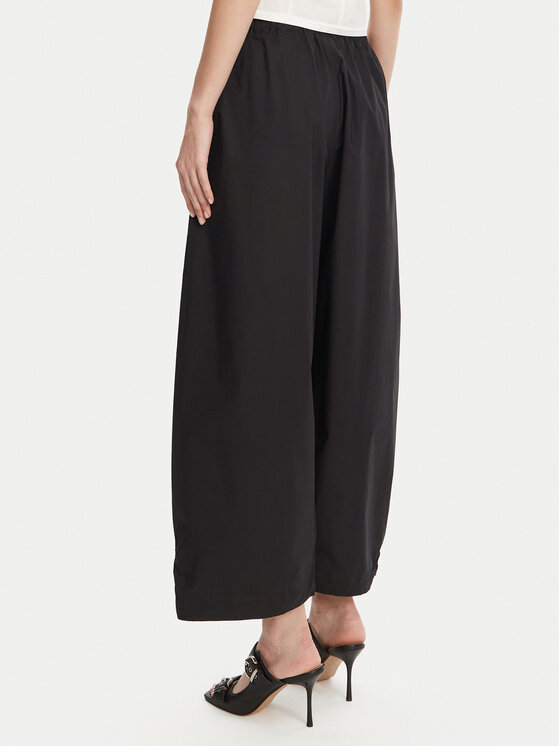 PINKO PINKO Kalhoty z materiálu 105210 A2LD Černá Relaxed Fit