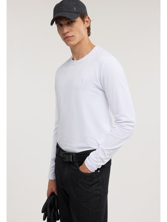 Trussardi Trussardi T-Shirt G0238100040N001 Biały Regular Fit