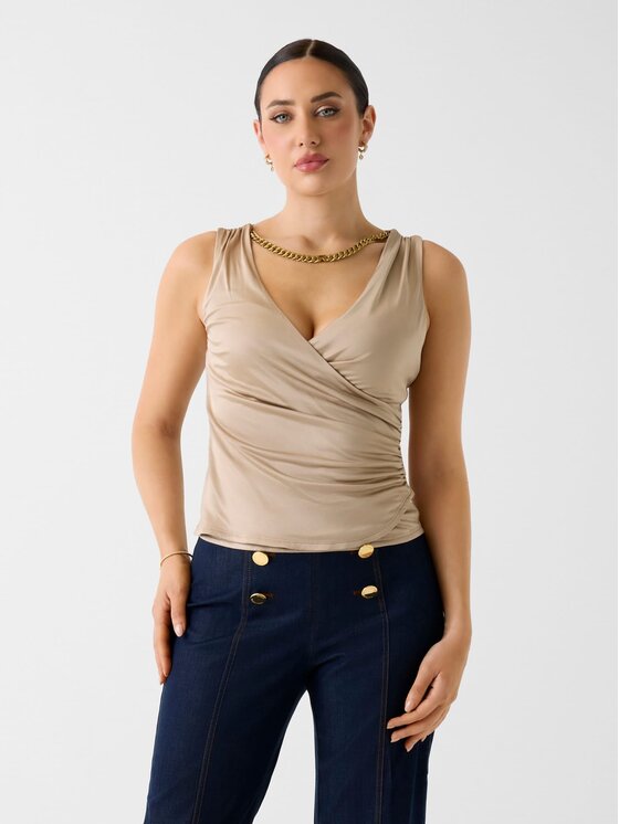 Marciano Guess Top 181916 Hnedá Classic Fit