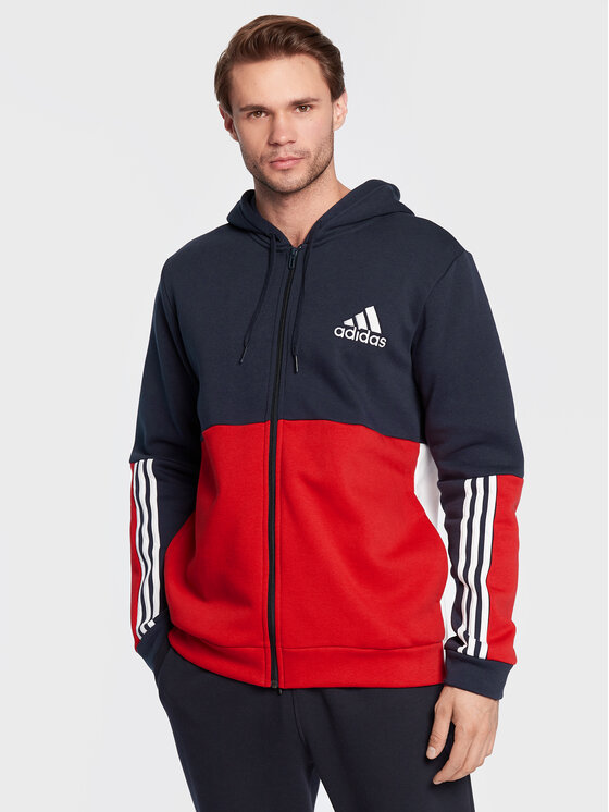 adidas adidas Bluza Essentials Colorblock Fleece HK2880 Kolorowy Regular Fit