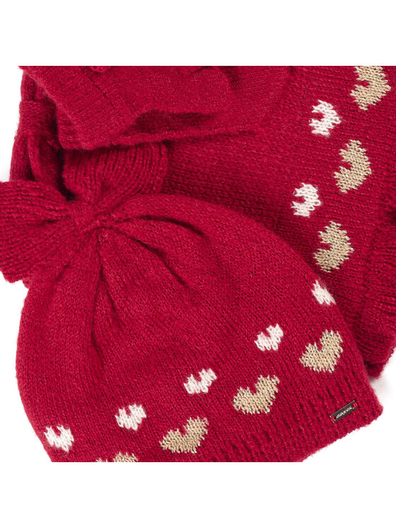 Mayoral Mayoral Set Mütze, Schal und Handschuhe 10.536 Rot