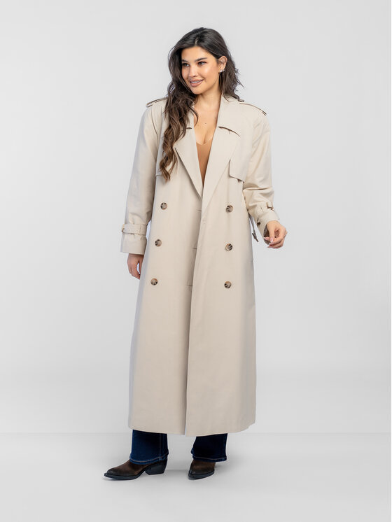 Salme Salme Trenčkot Cyntia Biela Regular Fit