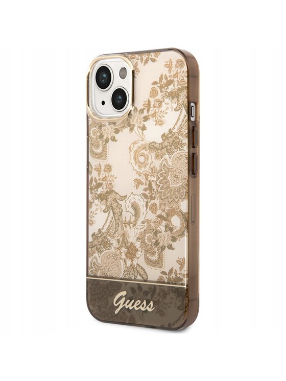 Guess Guess Etui na telefon Porcelain Brązowy