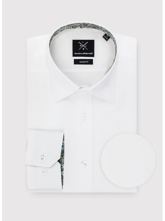 Pako Lorente Pako Lorente Koszula P24WF-1X-021 Biały Slim Fit