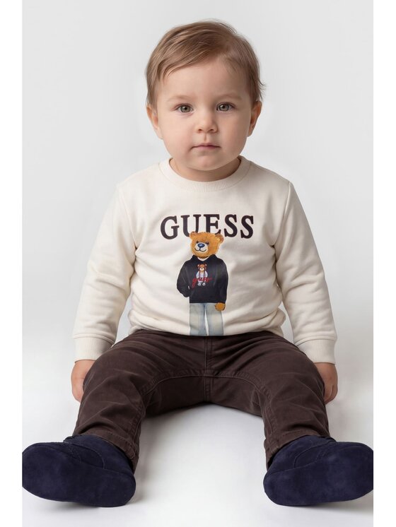 Guess Kids Guess Kids Bluza 183756 Beżowy Classic Fit