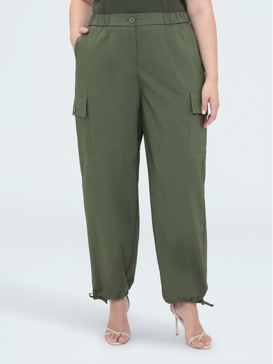 Fiorella Rubino Fiorella Rubino Pantaloni di tessuto P732T005554N035 Verde Regular Fit