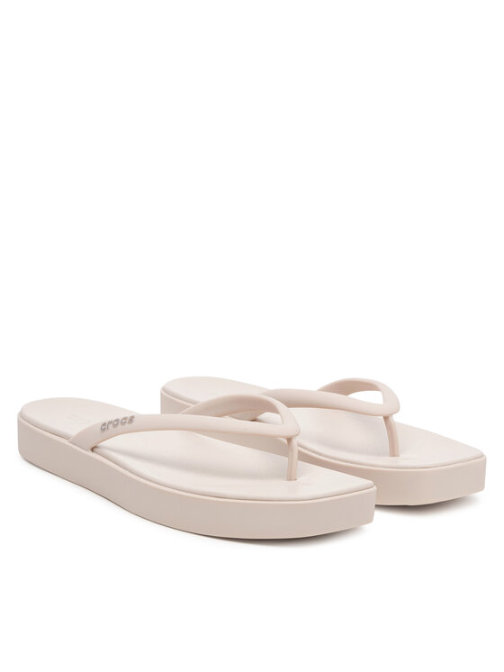 Crocs Crocs Žabky Miami Square Flatform Flip 214161 Hnědá