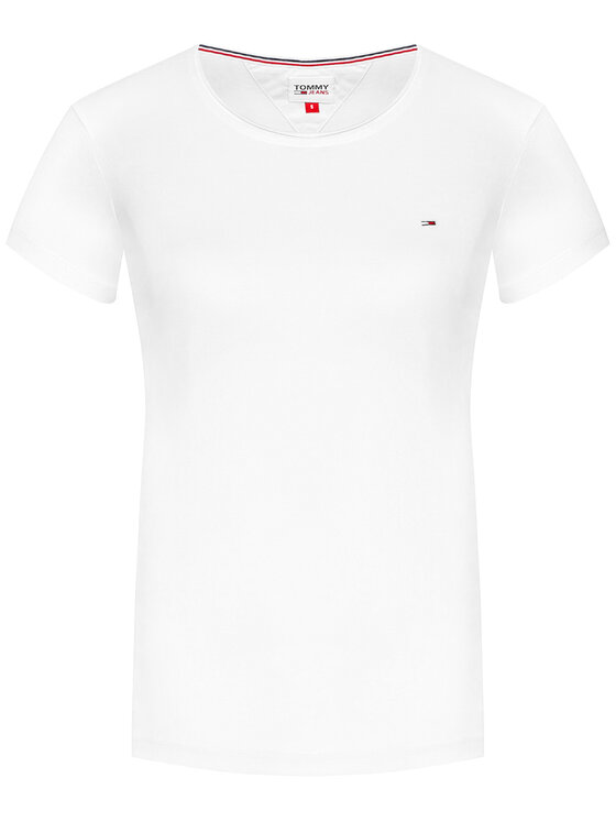Tjw C Neck DW0DW09194 Balta Slim Fit 
