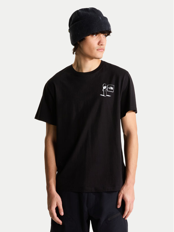 The North Face The North Face T-shirt Opposites Attract NF0A8JAN Crna Regular Fit