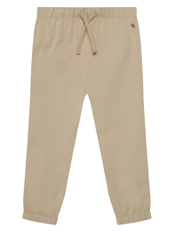 Calvin Klein Jeans Calvin Klein Jeans Džempera ar kapuci, blūzes un bikšu komplekts Monogram IN0IN00336 Bēšs Regular Fit