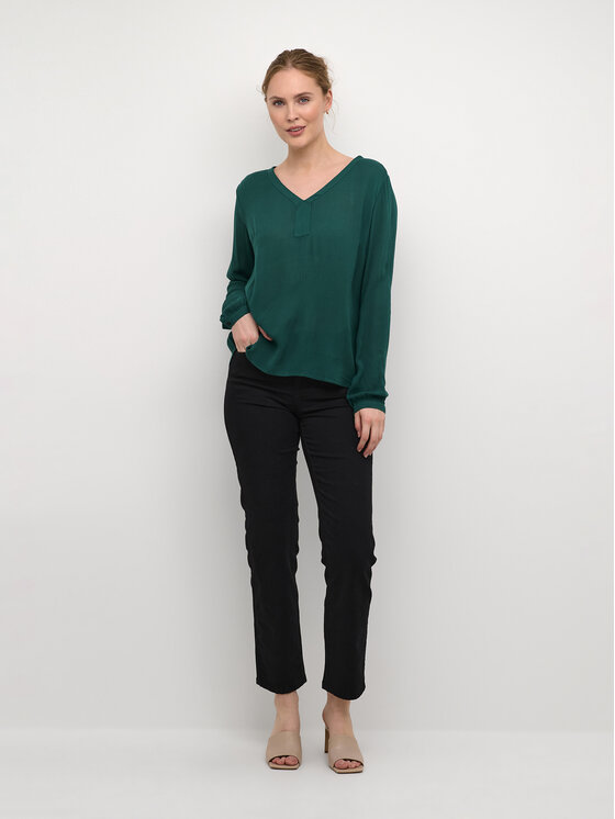 Kaffe Kaffe Blusa Amber 501032 Verde Regular Fit