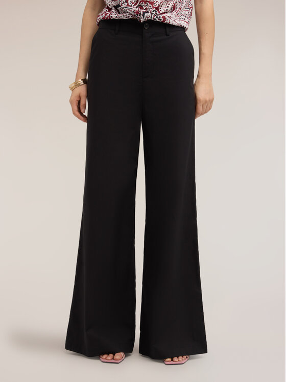 Motivi Motivi Pantaloni di tessuto P02SQ004661N033 Nero Flare Fit