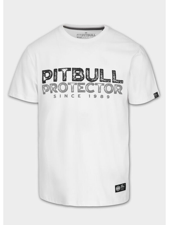 PITBULL PITBULL T-Shirt PROTECTOR Biały Regular Fit
