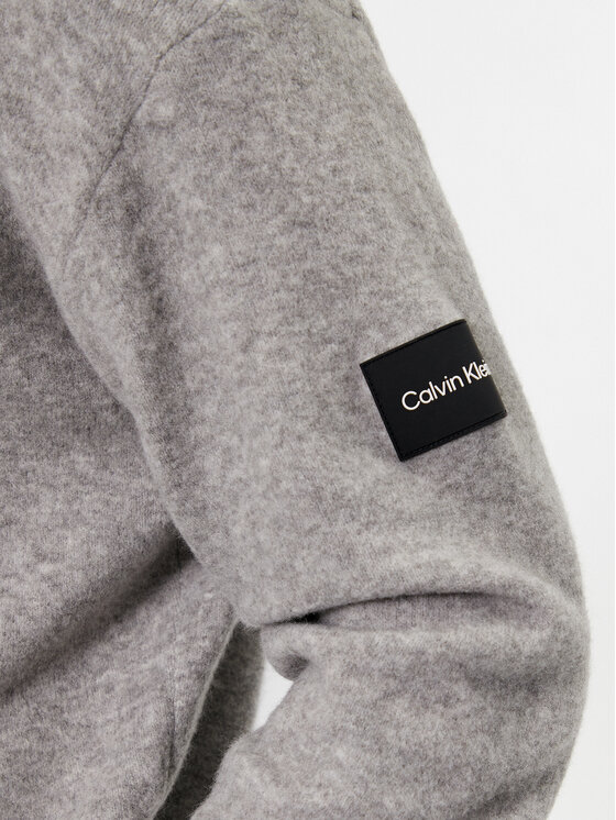 Calvin Klein Calvin Klein Sweter K10K110401 Szary Regular Fit